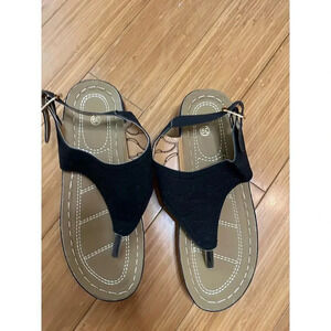NWT Women’s 7/39 Orthopedic Sandals Wedge Casual Beach Shoes Flip Flops Summer